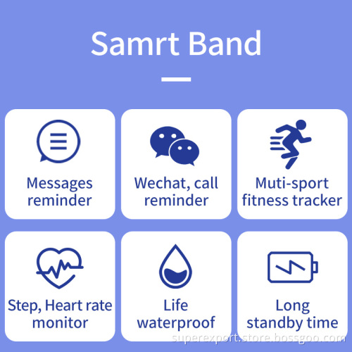 Hot Sell Smartband Bracelet Sleep Monitor Fitness Tracker M4 Sport Smart Bracelet Band